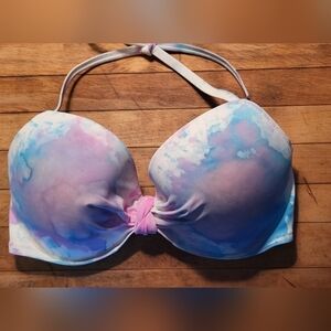 Sun & Shade Tie Dye Push Up Swim Bikini Top Size 34DD